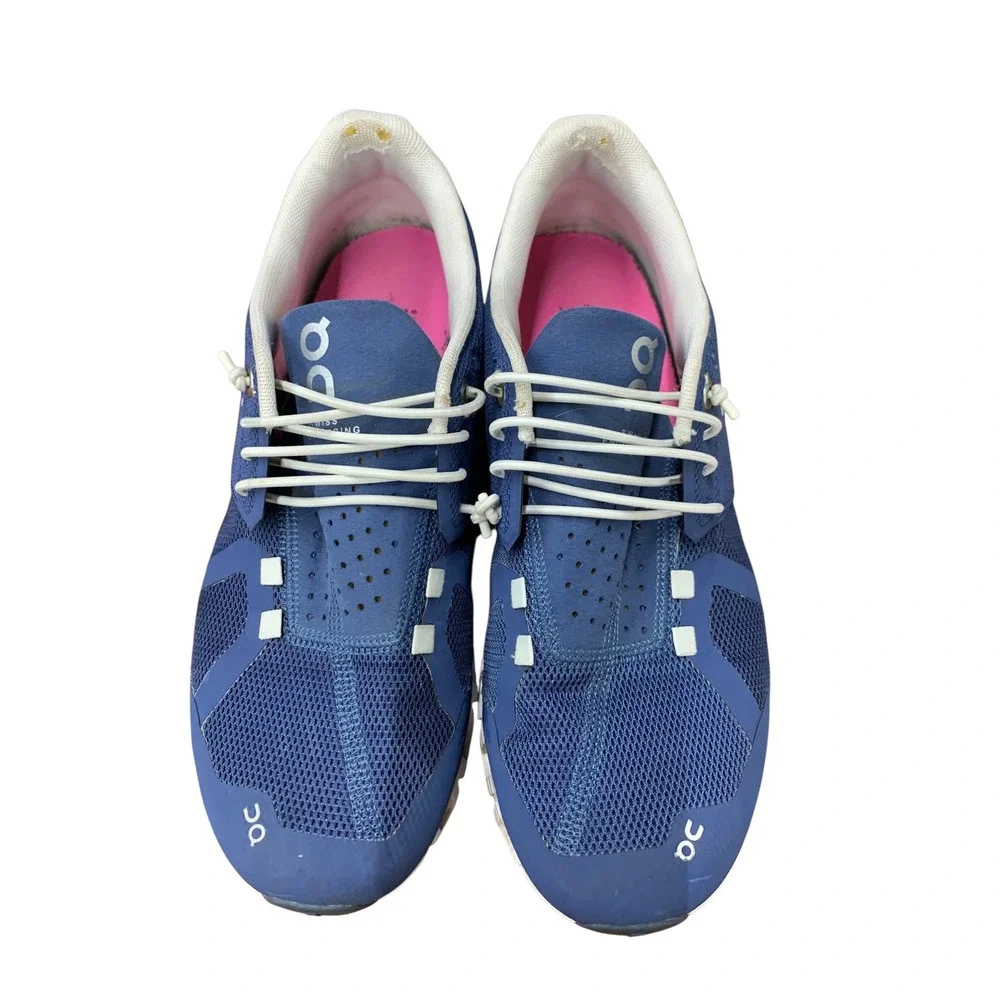 On-Running Women's Cloud Sneakers Denim/White Size 8.5‎ Running